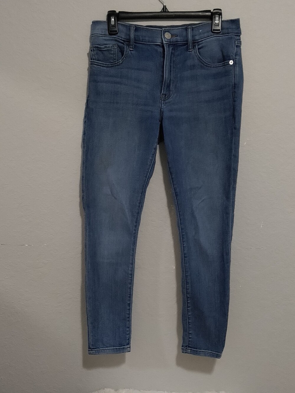 Express Women's Skinny Mid-Rise Stretch Jeans - Blue